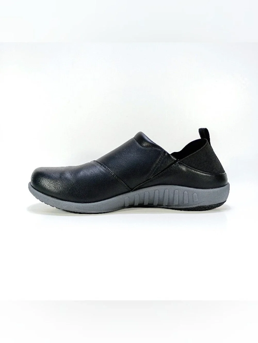 Spenco Brooklyn Convertible Womens 7.5 Black Faux Leather Loafers